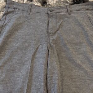 George Gray Flat Front Shorts Polyester Blend